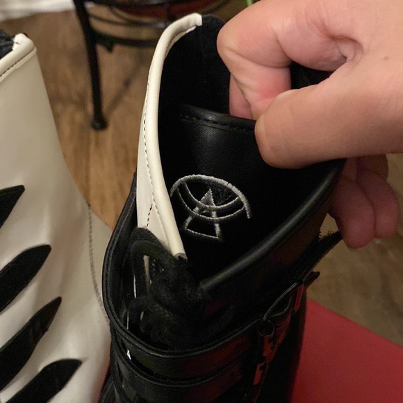 Strange Cvlt Coven black and white booties 9 - Picture 5 of 5